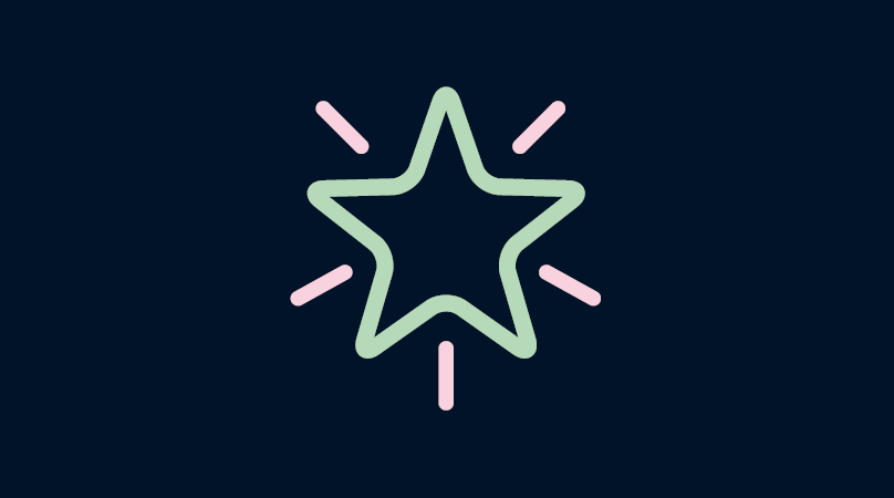 Ikon som föreställer en stjärna.