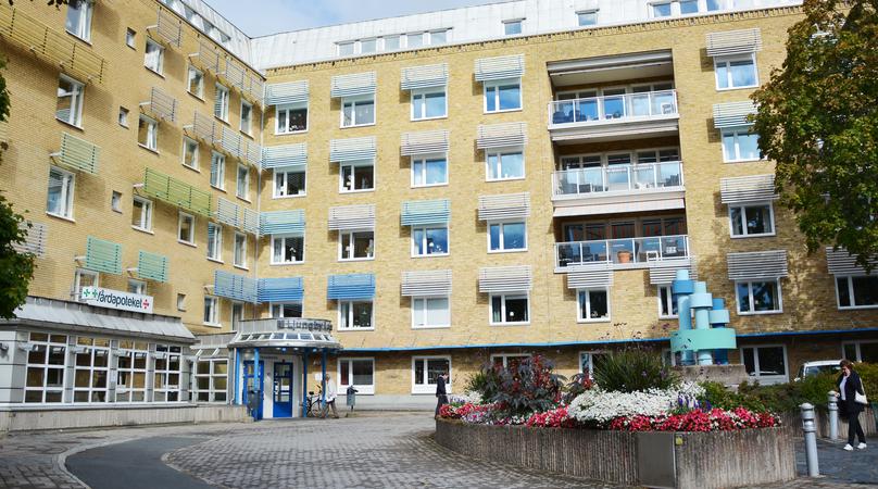 Entrén på Ljungby lasarett.