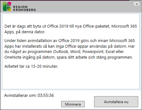 Skärmdump av informationsruta