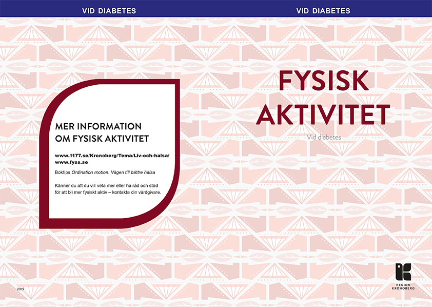 Försättsblad, fysisk aktivitet vid diabetes (folder)