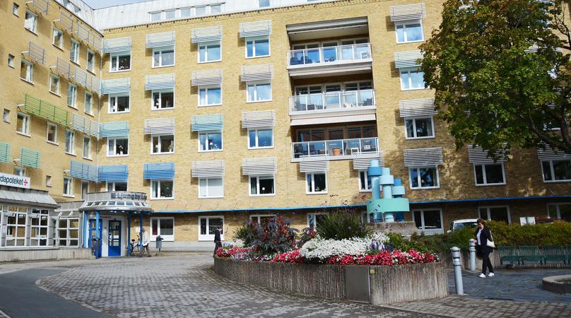 Entrén på Ljungby lasarett.