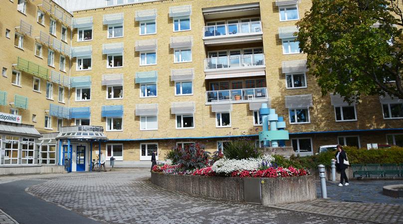 Entrén på Ljungby lasarett.