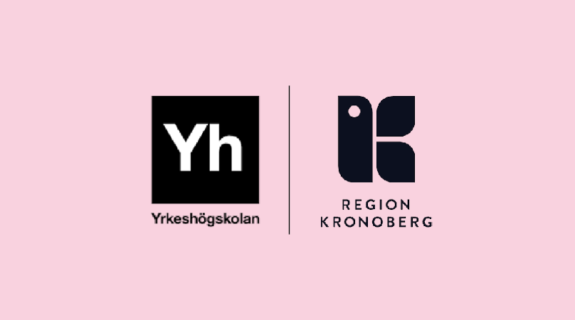 Logotyper för Yrkeshögskolan och Region Kronoberg.
