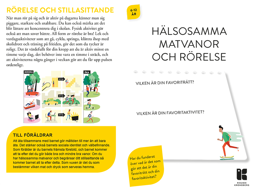 Försättsblad hälsosamma matvanor och rörelse 5-12 år (Folder)