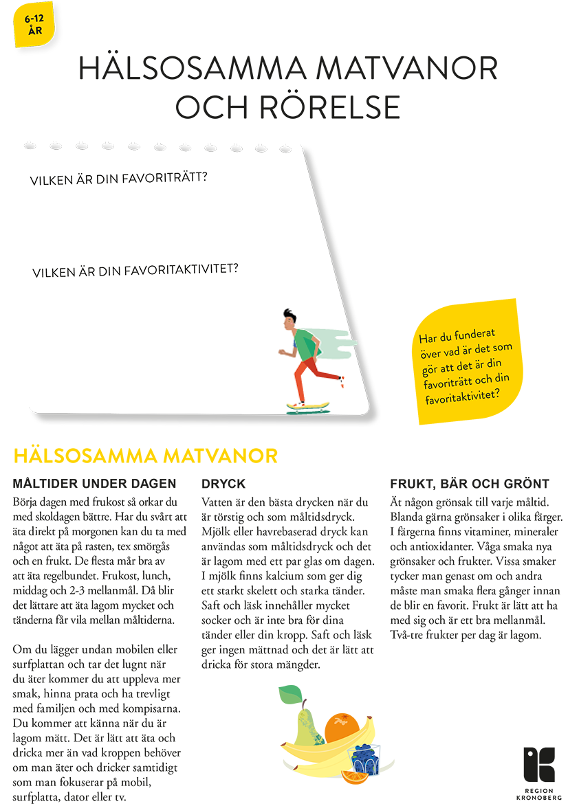 Hälsosamma matvanor och rörelse 5-12 år (A4)